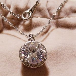 New Crystal round charm and necklace
